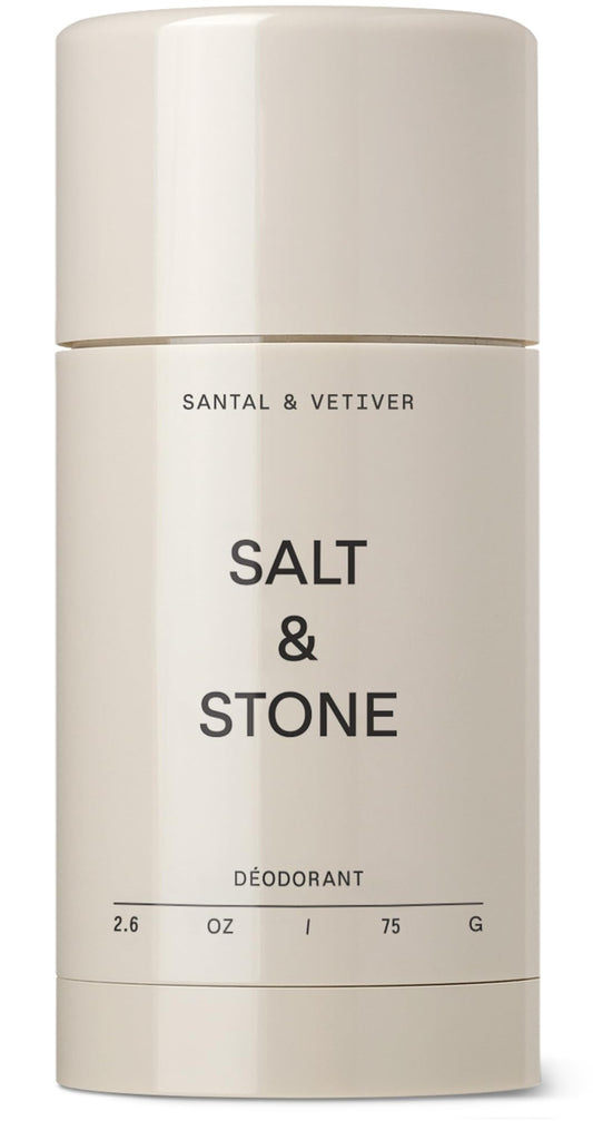 SALT & STONE Natural Deodorant - Santal | Extra Strength Natural Deodorant for Women & Men | Aluminum Free with Probiotics, Seaweed Extracts & Shea Butter (2.6 oz)