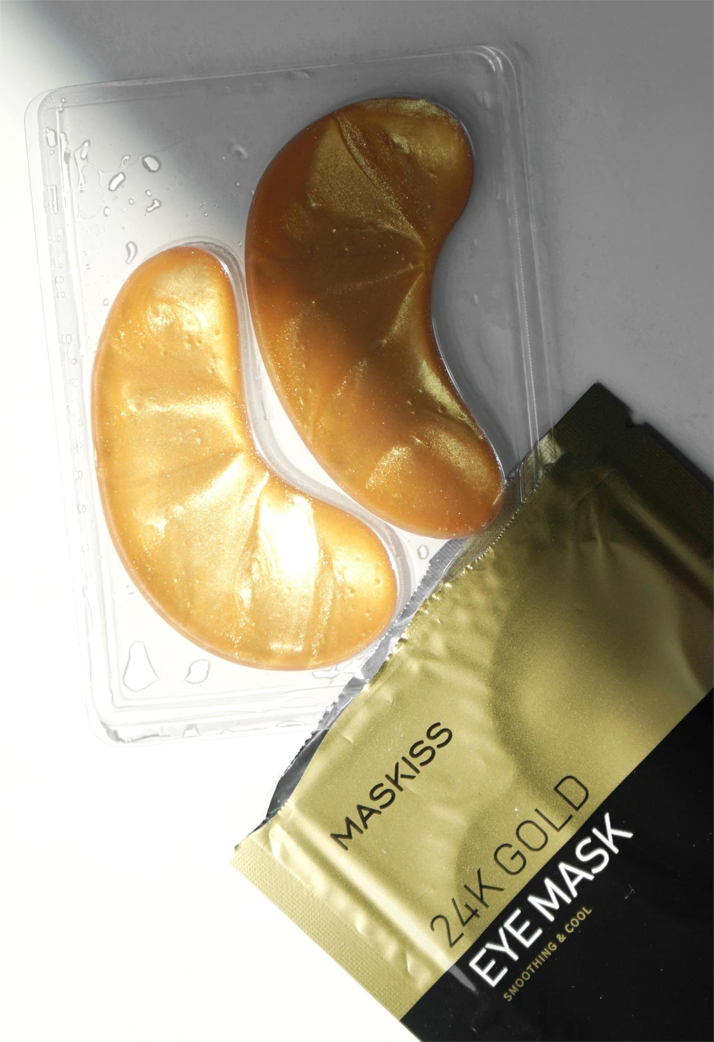 Maskiss 24k Gold Collagen Under Eye Patches for Dark Circles, Puffy Eyes & Wrinkles (25 Pairs)