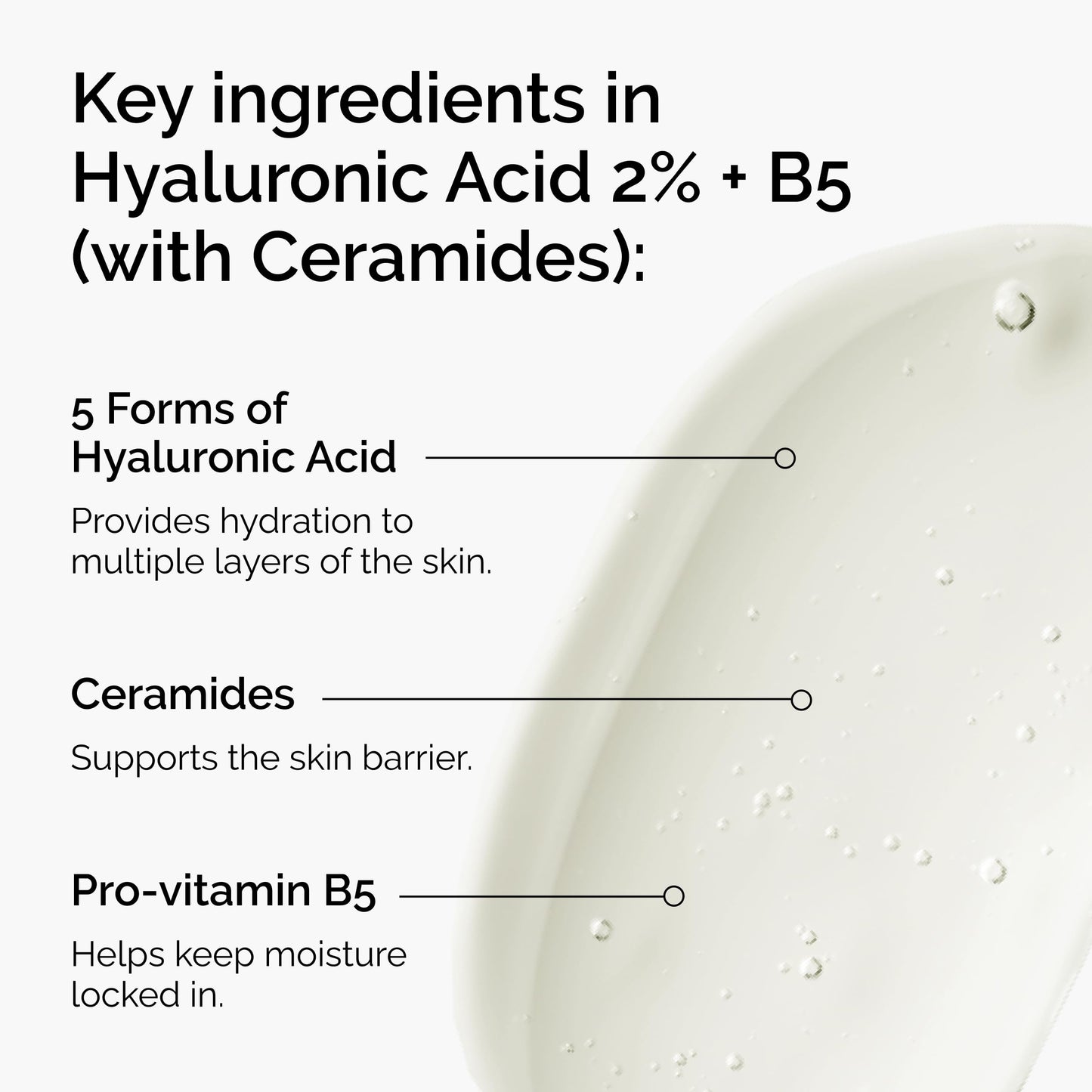 The Ordinary Hyaluronic Acid 2% + B5, Multi-Depth Hydration Serum for Plumper, Smoother Skin, 1 Fl Oz