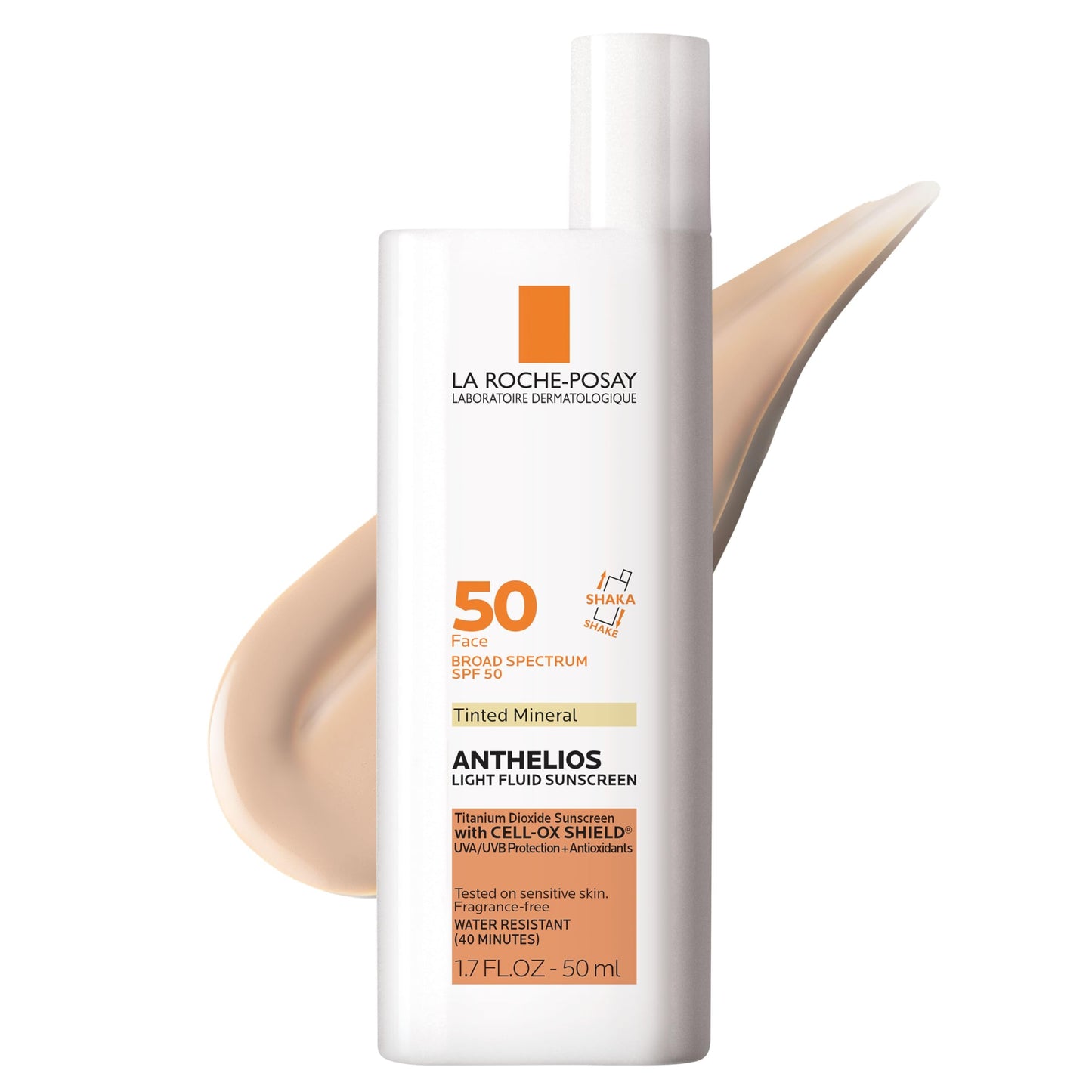 La Roche-Posay Anthelios Tinted Sunscreen SPF 40+, Broad Spectrum SPF + Antioxidants, Titanium Dioxide & Zinc Oxide Sunscreen, 4 Flexible Shades With No White Cast, Oil Free & Oxybenzone Free